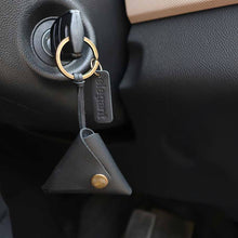 Load image into Gallery viewer, Leather Keychain Black (ELE-18) | Elegant Auto Retail 
