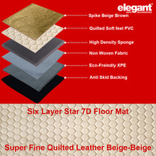 Star 7D Car Floor Mats For MG Astor - Beige Beige | Elegant Auto Retail