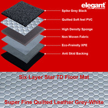 Load image into Gallery viewer, Star 7D Car Floor Mats For Volvo XC90 - Grey White | Elegant Auto Retail
