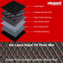 Load image into Gallery viewer, Royal 7D Car Floor Mats Black and Red For Maruti Brezza
