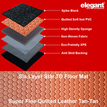 Star 7D Car Floor Mats For Honda Elevate - Tan Tan | Elegant Auto Retail