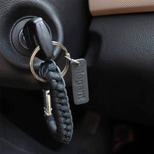 Load image into Gallery viewer, Leather Keychain Black (ELE-16) | Elegant Auto Retail 
