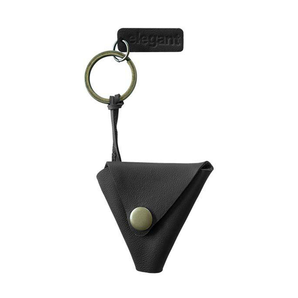 Leather Keychain Black (ELE-18) | Elegant Auto Retail 