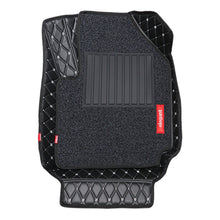 7D Car Floor Mats For Mahindra Xuv 700 - Black White | Elegant Auto Retail