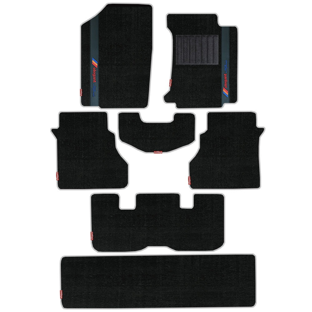 Sports Car Floor Mat For Mahindra Xuv 700 Black Black | Elegant Auto Retail

