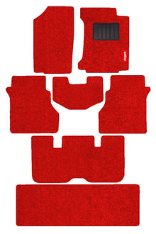 Miami Carpet Car Floor Mat For Mahindra Xuv 700 Red  | Elegant Auto Retail