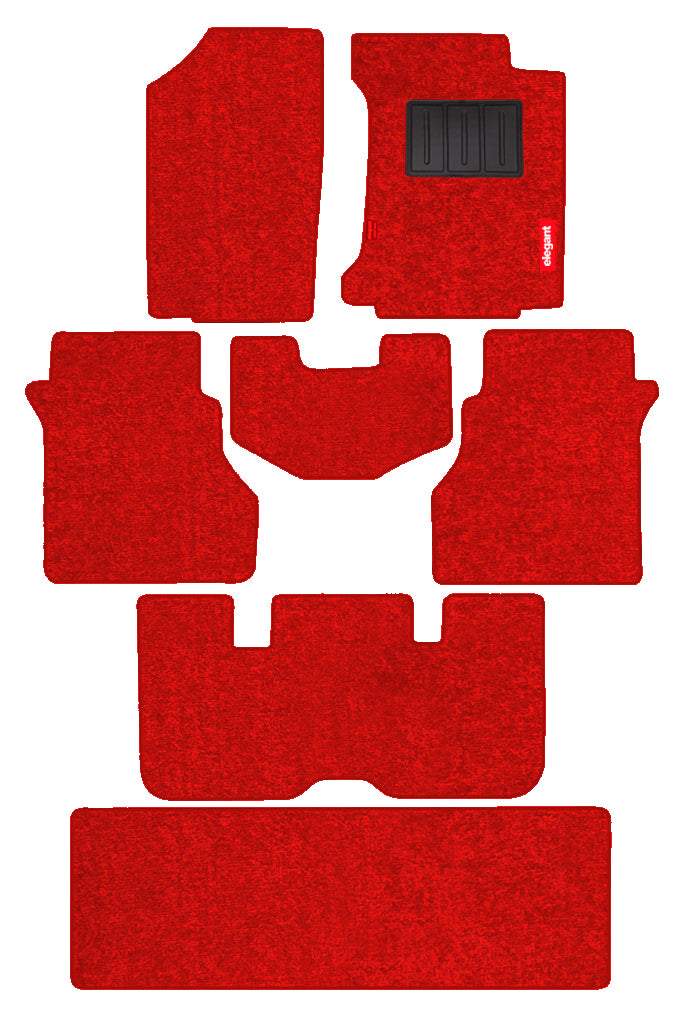 Miami Carpet Car Floor Mat For Mahindra Xuv 700 Red  | Elegant Auto Retail