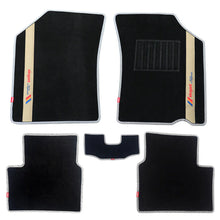Sports Car Floor Mat For Mahindra Xuv 700 5 Seater Black Beige  | Elegant Auto Retail