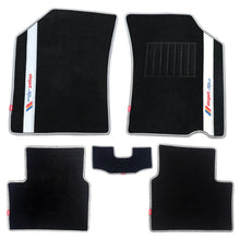 Sports Car Floor Mat For Mahindra Xuv 700  5 Seater Black Silver  | Elegant Auto Retail