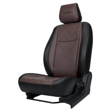 Apex Nappa PR Bucket Fit Art Leather Premium Car Seat Cover For Maruti Dzire | in MBrown-Black Colour | Elegant Auto Retail