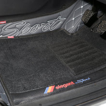 Sport 7D Carpet Car Floor Mat For Mahindra Xuv 700 -  Black White  | Elegant Auto Retail