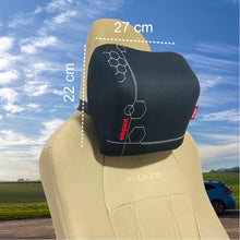 Elegant Memory Foam Neck Rest D Car Support Pillow Size (Set of 2) |  Black Color