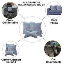 Elegant Car Comfy Pillow And Neck Rest Liner Set of 4 Design CU06 | Elegant Auto Retail 