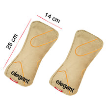 Load image into Gallery viewer, Elegant Fur Memory Foam Neck Support Car Pillow (Set of 2) Beige

