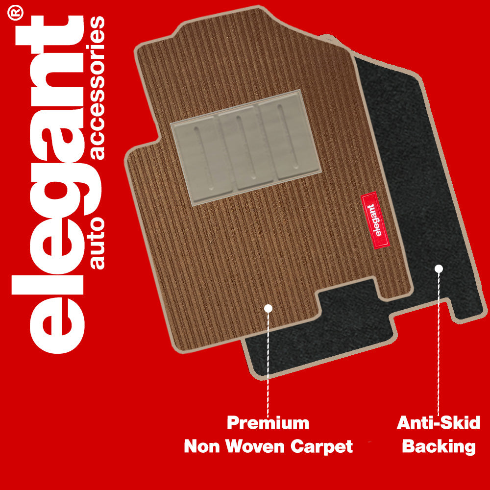 Cord Carpet Car Floor Mat For Chevrolet Beat - Beige Beige | Elegant Auto Retail