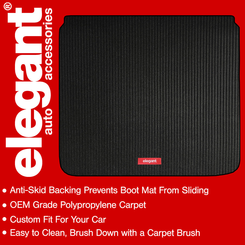 Cord Carpet Car Dicky Mat For Land Rover Range Rover Evoque - Black | Elegant Auto Retail