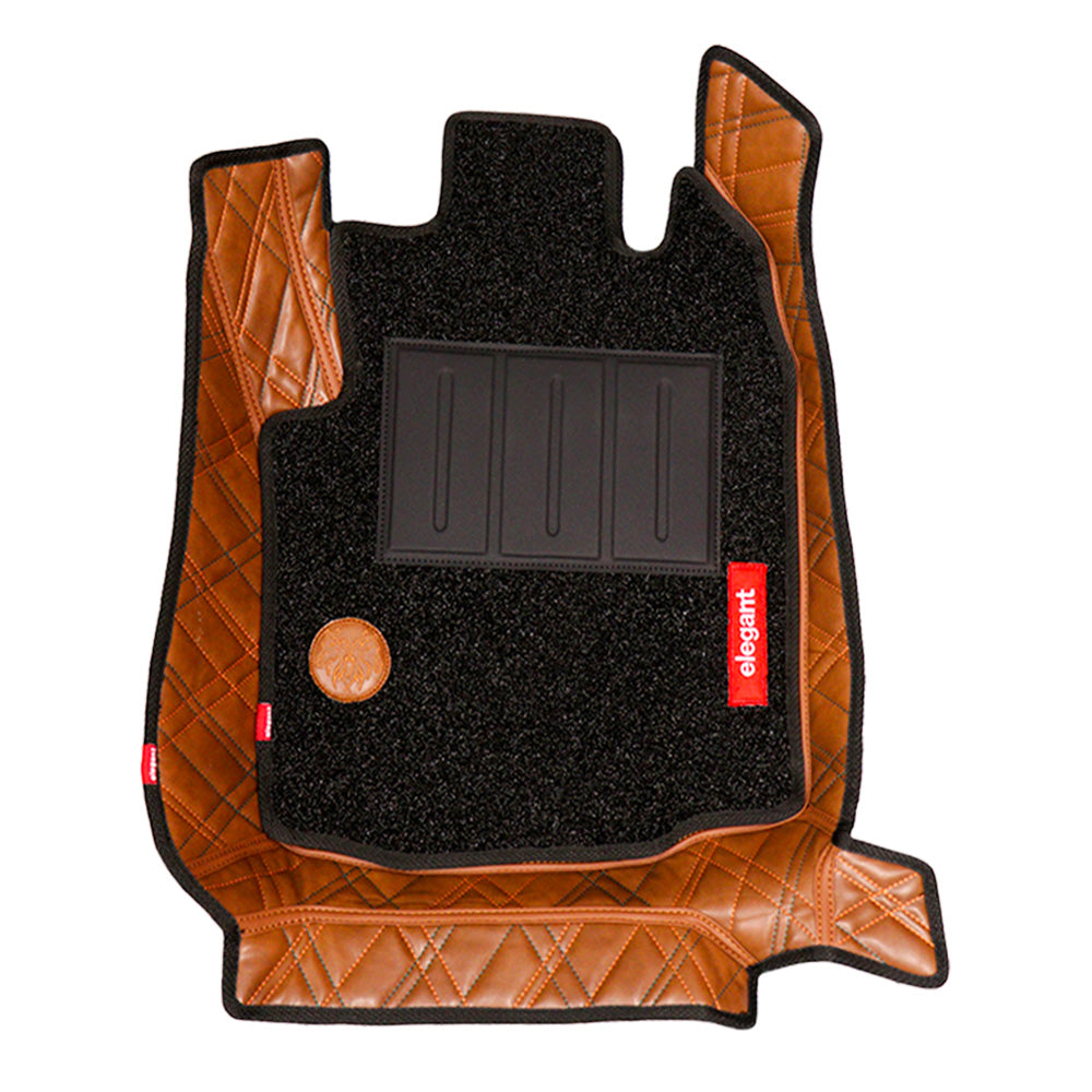 Posh 7D Car Floor Mats For Mahindra XEV 9e - Tan Tan |Elegant Auto Retail