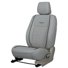 Load image into Gallery viewer, Vogue Roxy Art Leather Car Seat Cover For Kia Syros - C Grey Black | Elegant Auto Retail
