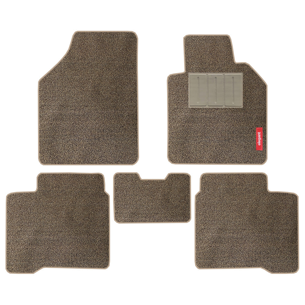 Spike Car Floor Mat for Maruti Zen In Beige Brown |Elegant Auto Retail