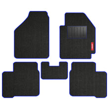 Load image into Gallery viewer, Cord Carpet Car Floor Mat For Maruti Swift - Black Blue | Elegant Auto Retail
