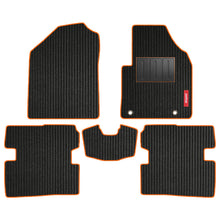 Load image into Gallery viewer, Cord Carpet Car Floor Mat For Audi Q5 - Black Orange | Elegant Auto Retail
