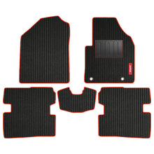 Load image into Gallery viewer, Cord Carpet Car Floor Mat For Audi Q5 - Black Red | Elegant Auto Retail
