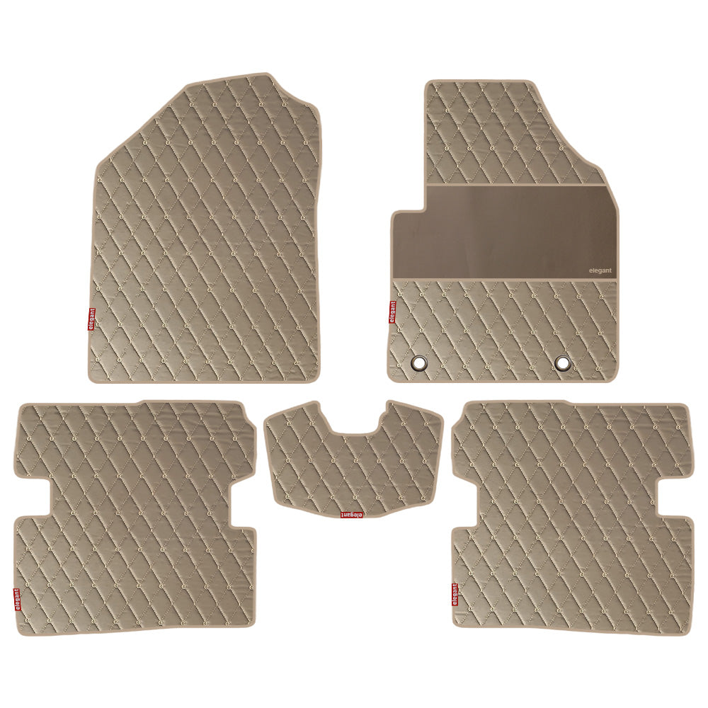 Luxury Leatherette Car Floor Mat For MG ZS EV - Beige Beige | Elegant Auto Retail