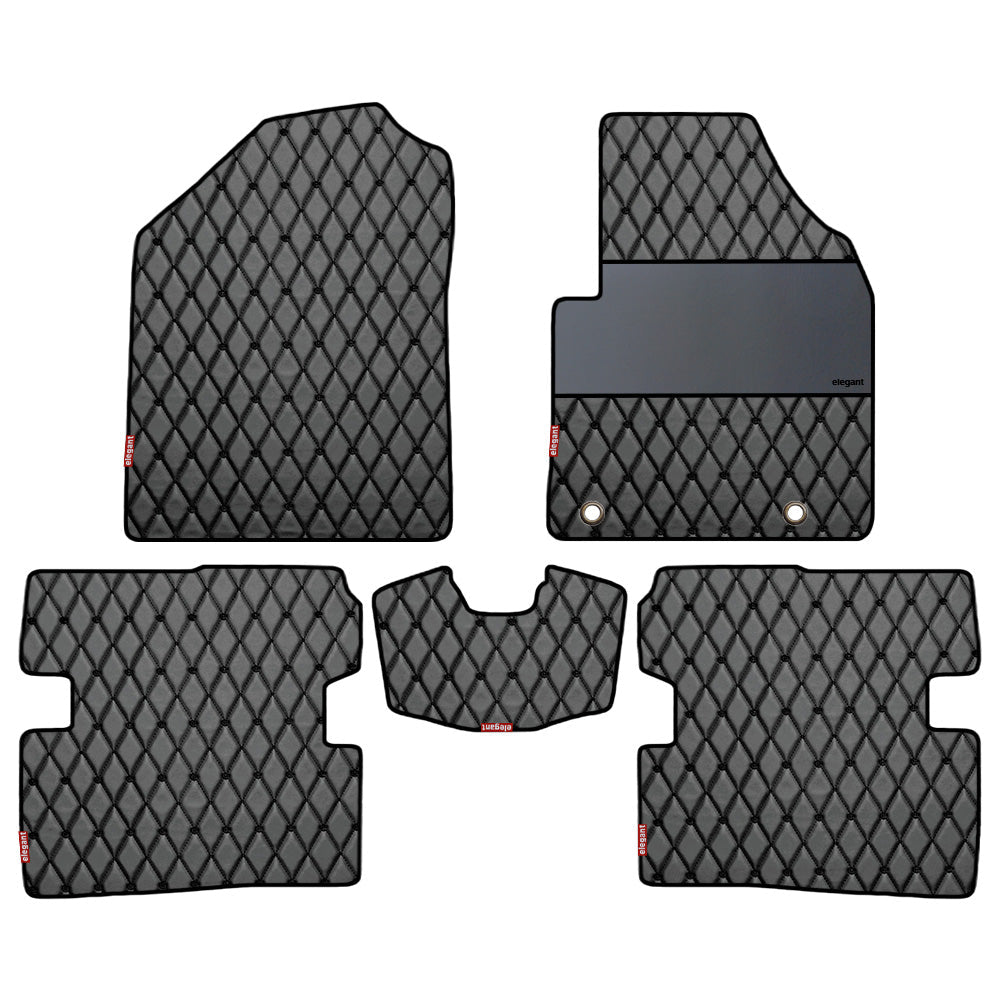 Luxury Leatherette Car Floor Mat For MG ZS EV - Black Black | Elegant Auto Retail