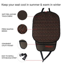 Load image into Gallery viewer, Car Seat Cushion Black and Red (Set of 2) | Elegant Auto Retail 
