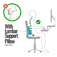 Load image into Gallery viewer, Snug Memory Foam Lumbar Support Back Rest Pillow | Elegant Auto Retail 
