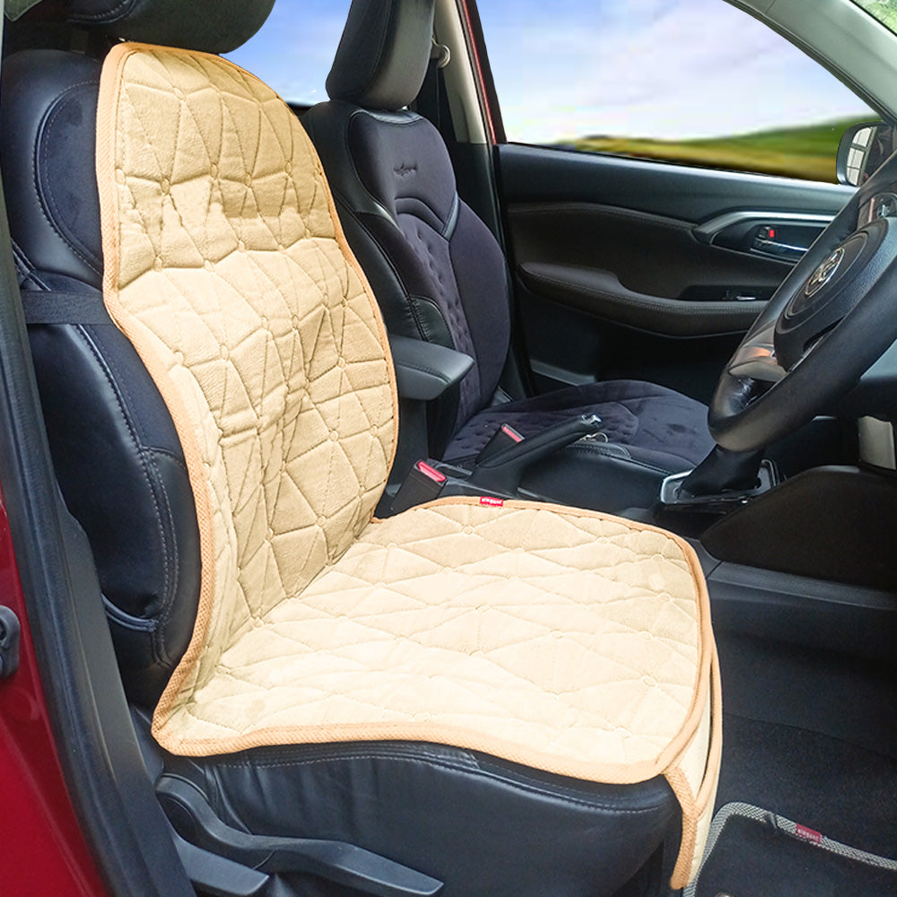 Space CoolPad Full Car Seat Cushion Beige (Set of 2)