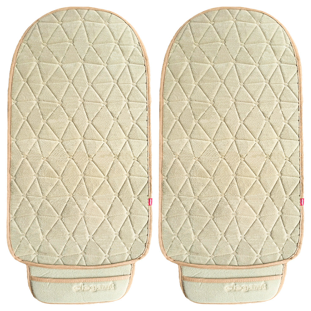 Space CoolPad Full Car Seat Cushion Beige (Set of 2)