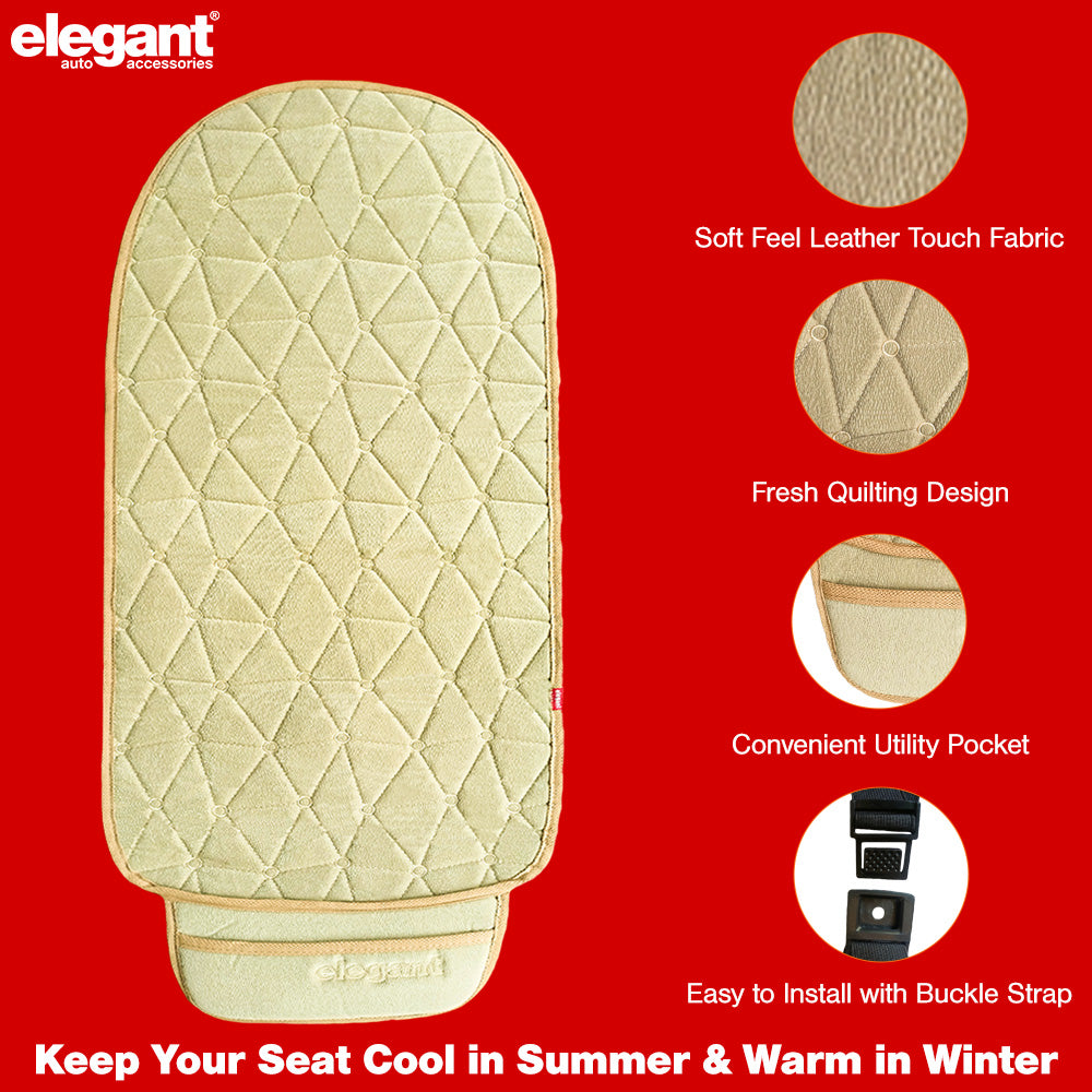 Space CoolPad Full Car Seat Cushion Beige (Set of 2)