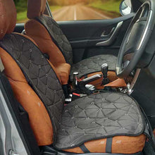 Load image into Gallery viewer, Space CoolPad Full Car Seat Cushion Black and Grey (Set of 2) | Elegant Auto Retail 
