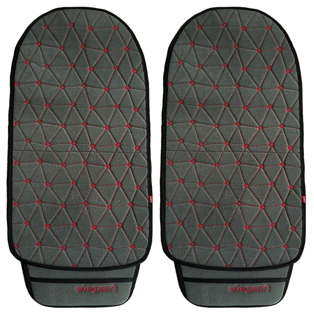 Space CoolPad Full Car Seat Cushion Grey-Red (Set of 2)