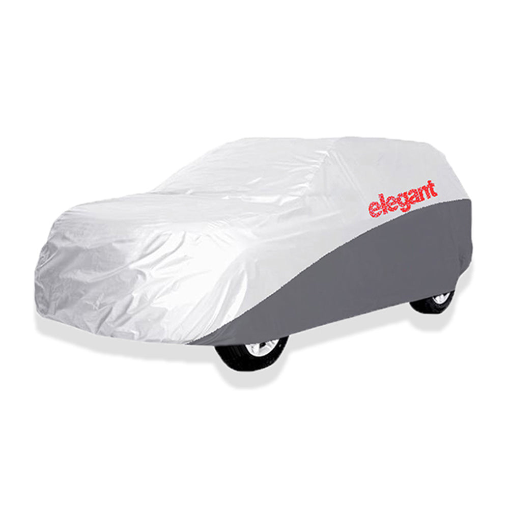 Elegant Car Body Cover WR White And Grey for MUV Cars