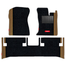 Load image into Gallery viewer, Duo Carpet Car Floor Mat For Mahindra Thar - Black Beige | Elegant Auto Retail
