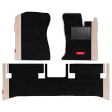 Load image into Gallery viewer, Duo Carpet Car Floor Mat For Mahindra Thar - Black MBeige | Elegant Auto Retail
