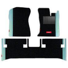 Load image into Gallery viewer, Duo Carpet Car Floor Mat For Mahindra Thar - Black Silver | Elegant Auto Retail
