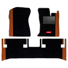 Load image into Gallery viewer, Duo Carpet Car Floor Mat For Mahindra Thar - Black Tan | Elegant Auto Retail
