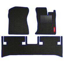 Load image into Gallery viewer, Cord Carpet Car Floor Mat For Mahindra Thar - Black Blue | Elegant Auto Retail
