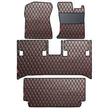 Load image into Gallery viewer, Luxury Leatherette Car Floor Mat For Mahindra Thar - Brown Black | Elegant Auto Retail
