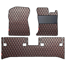 Load image into Gallery viewer, Luxury Leatherette Car Floor Mat For Mahindra Thar - Brown Black | Elegant Auto Retail
