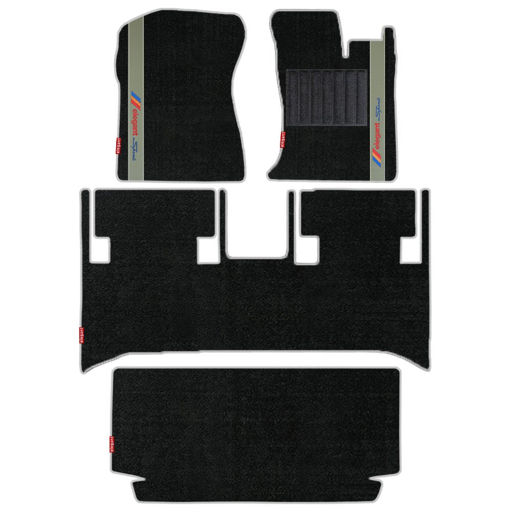 Sports Carpet Car Floor Mat For Mahindra Thar - Black Beige | Elegant Auto Retail