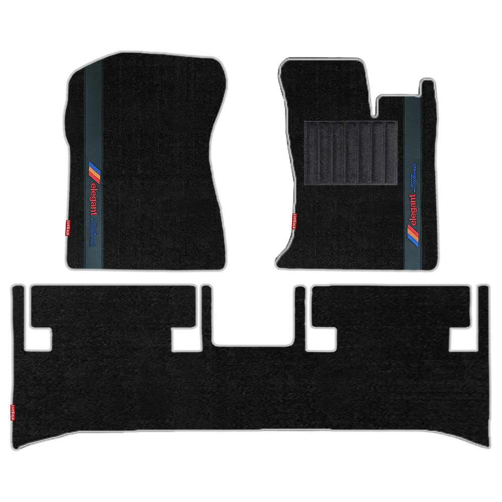 Sports Carpet Car Floor Mat For Mahindra Thar - Black Black | Elegant Auto Retail