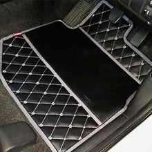 Luxuary Leatherette Carpet Mat For Toyota Vellfire Black White| Elegant Auto Retail