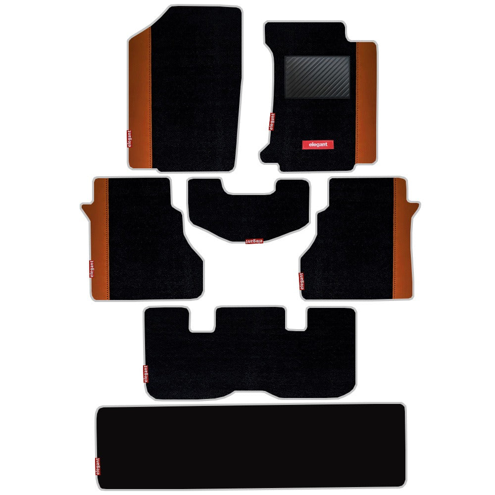 Duo Carpet  Car Floor Mat For Toyota Vellfire Black Tan | Elegant Auto Retail