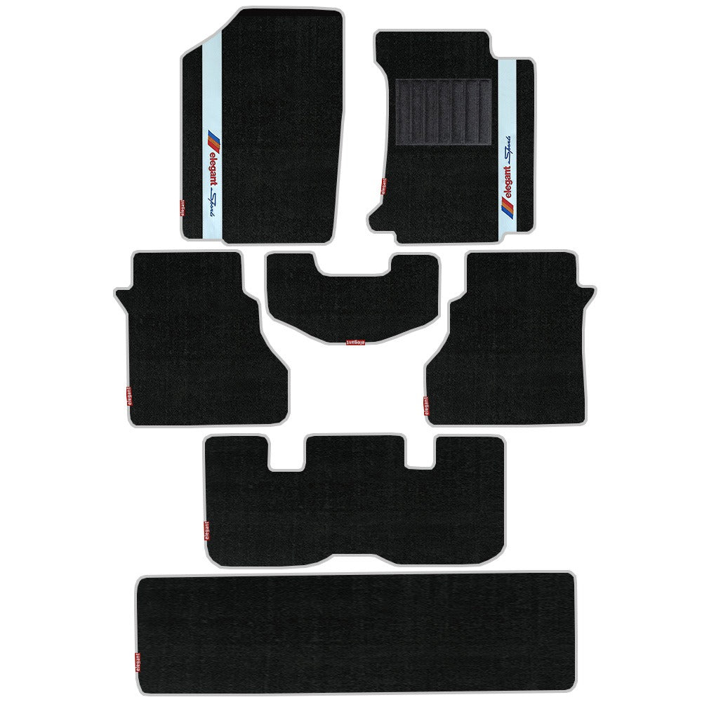 Sports Car Floor Mat For Toyota Vellfire Black Siver | Elegant Auto Retail

