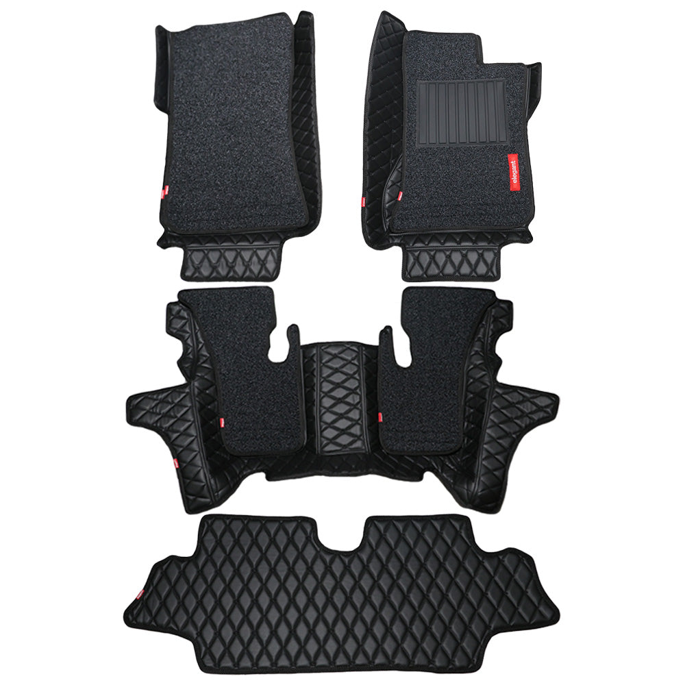 7D Car Floor Mats For Mahindra XUV700 7 Seater Elegant Auto Retail