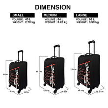Load image into Gallery viewer, Elegant Sport Square Trolley Bag Small Suitcase for Travelling-Black and Orange
